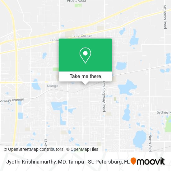 Jyothi Krishnamurthy, MD map