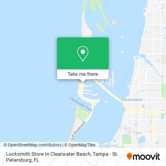 Locksmith Store In Clearwater Beach map