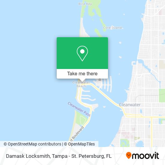 Damask Locksmith map