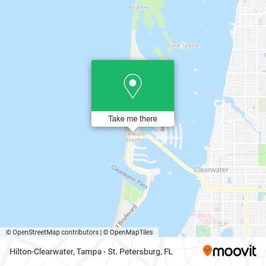 Hilton-Clearwater map