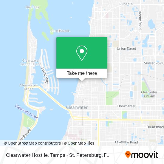Clearwater Host le map