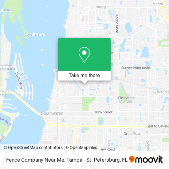 Mapa de Fence Company Near Me