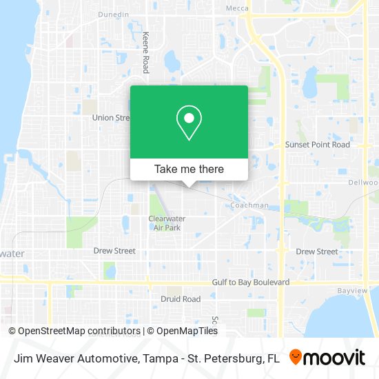 Jim Weaver Automotive map