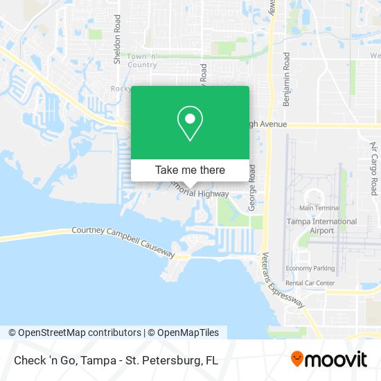 Check 'n Go map
