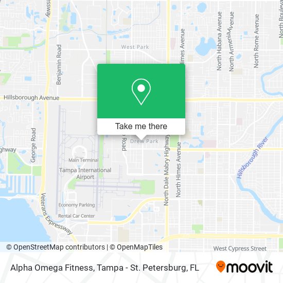 Mapa de Alpha Omega Fitness