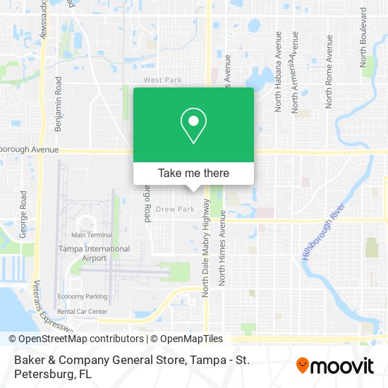 Mapa de Baker & Company General Store