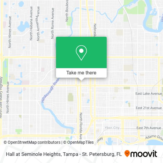 Hall at Seminole Heights map