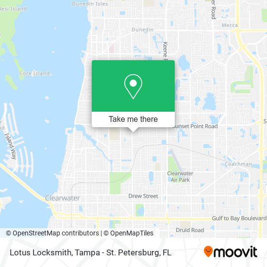 Lotus Locksmith map