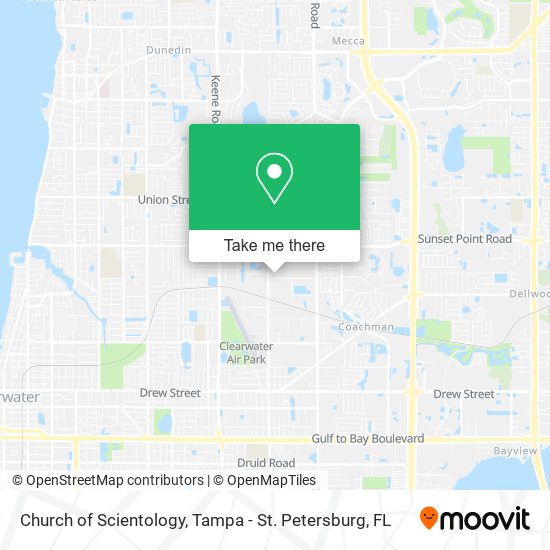 Church of Scientology map