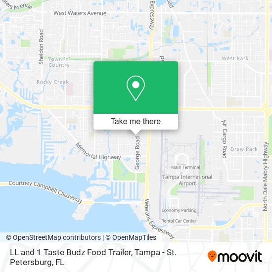 LL and 1 Taste Budz Food Trailer map