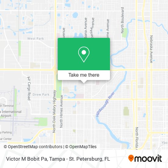 Victor M Bobit Pa map