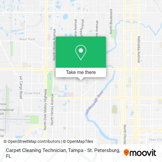 Carpet Cleaning Technician map