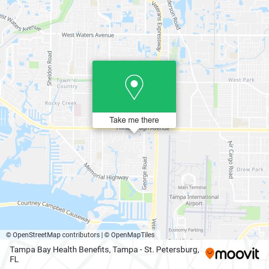 Mapa de Tampa Bay Health Benefits