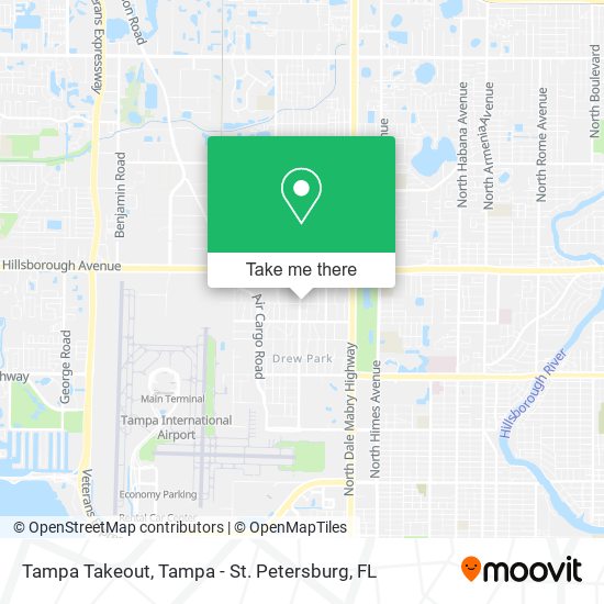 Tampa Takeout map