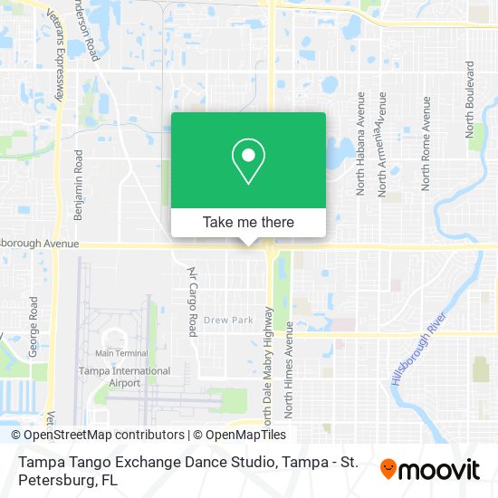 Tampa Tango Exchange Dance Studio map