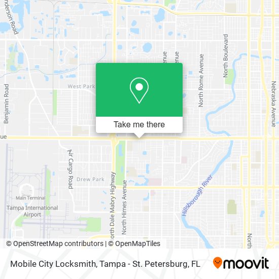 Mobile City Locksmith map