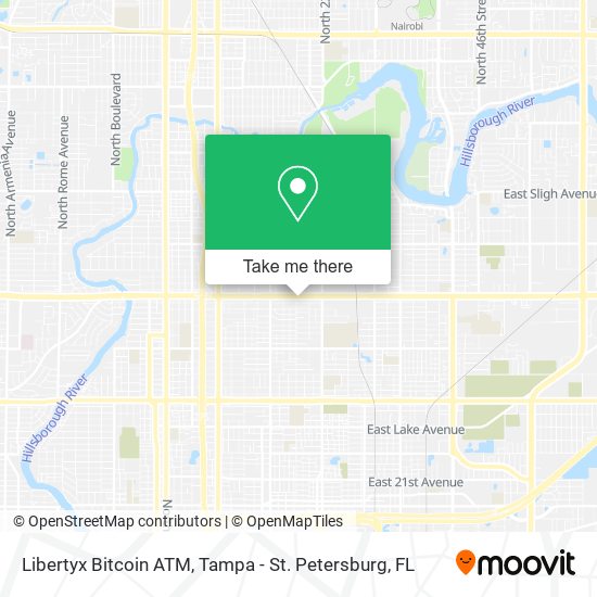 Mapa de Libertyx Bitcoin ATM