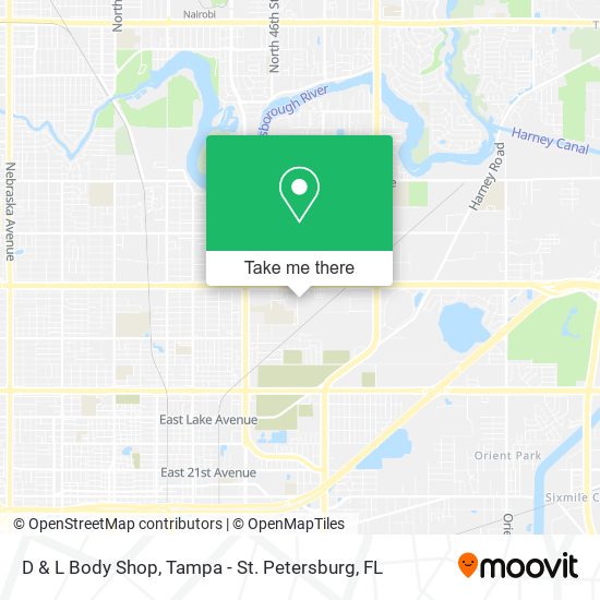 D & L Body Shop map