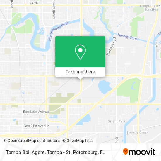 Mapa de Tampa Bail Agent