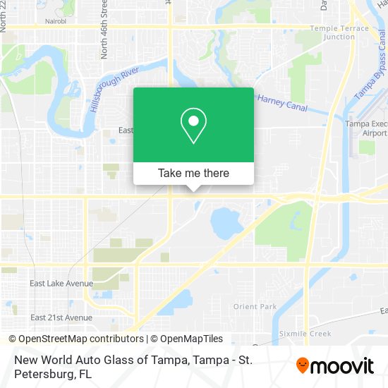 Mapa de New World Auto Glass of Tampa