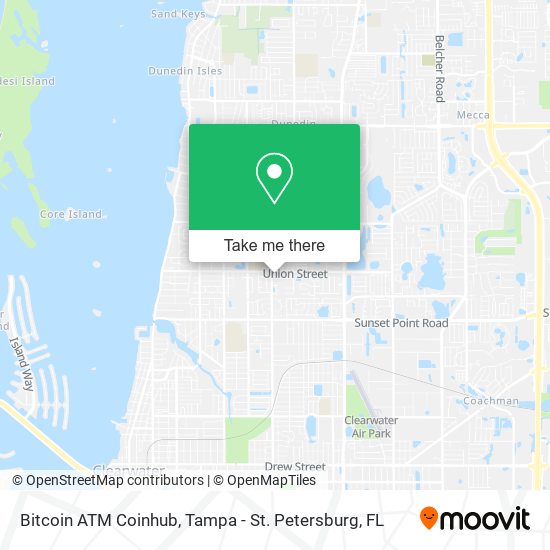 Bitcoin ATM Coinhub map