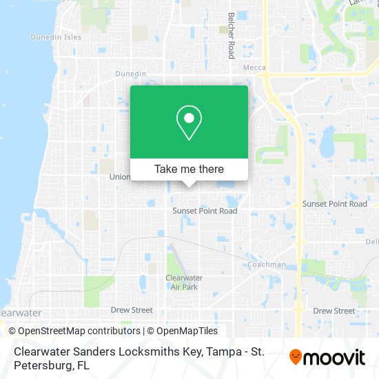 Mapa de Clearwater Sanders Locksmiths Key