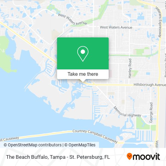 The Beach Buffalo map