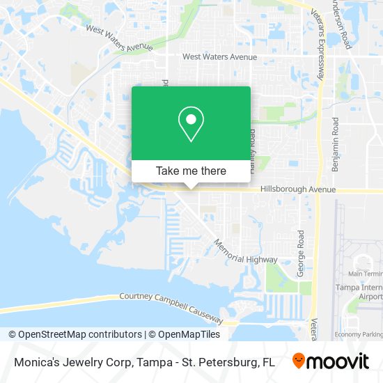 Monica's Jewelry Corp map