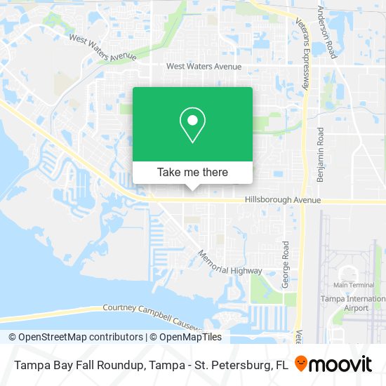 Mapa de Tampa Bay Fall Roundup