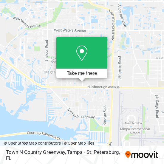 Mapa de Town N Country Greenway