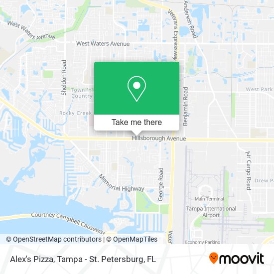 Mapa de Alex's Pizza