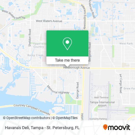 Havana's Deli map
