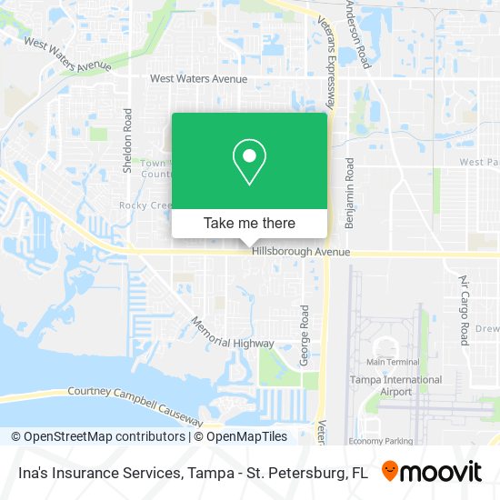 Ina's Insurance Services map