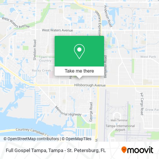 Mapa de Full Gospel Tampa