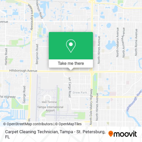 Carpet Cleaning Technician map