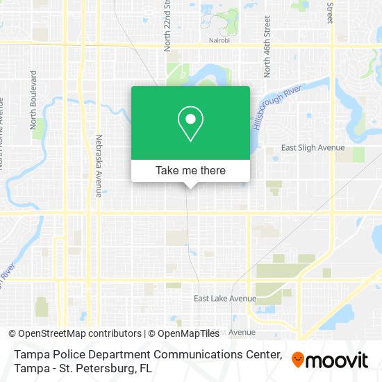 Tampa Police Department Communications Center map