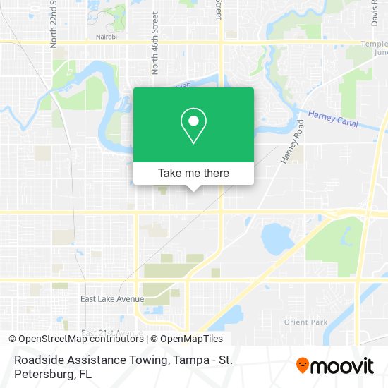 Roadside Assistance Towing map