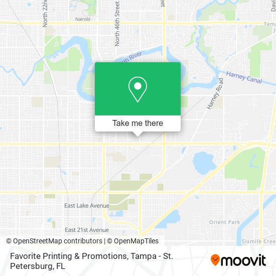 Mapa de Favorite Printing & Promotions