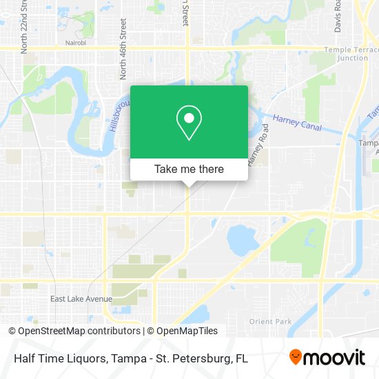Half Time Liquors map
