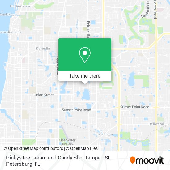 Mapa de Pinkys Ice Cream and Candy Sho