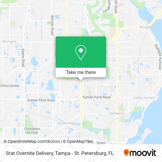 Stat Overnite Delivery map