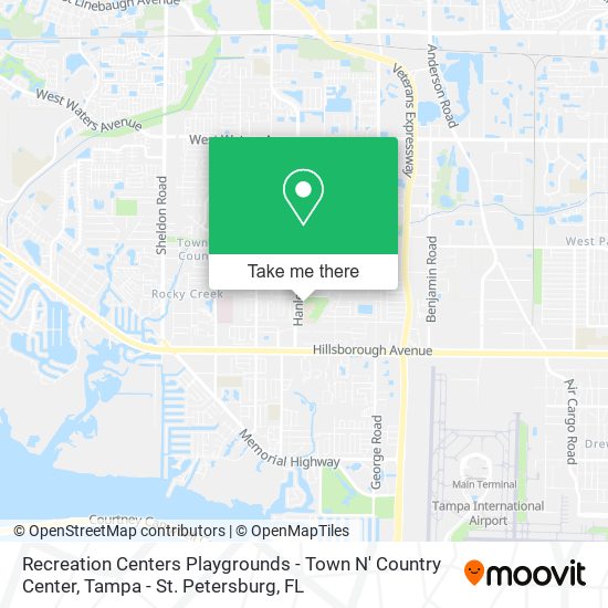 Recreation Centers Playgrounds - Town N' Country Center map