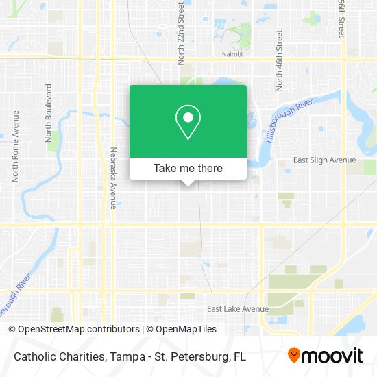 Catholic Charities map