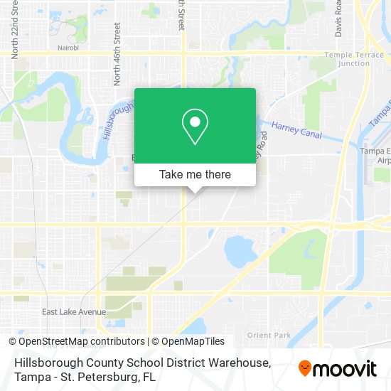 Mapa de Hillsborough County School District Warehouse