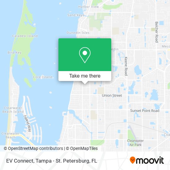 Mapa de EV Connect