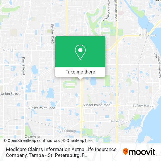 Medicare Claims Information Aetna Life Insurance Company map