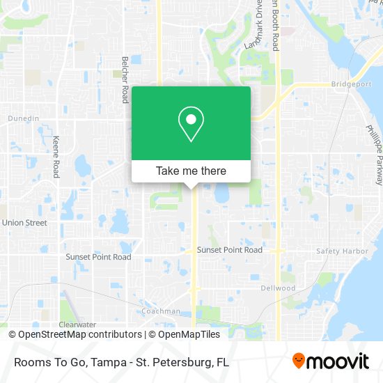 Rooms To Go map