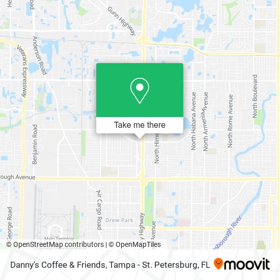 Danny's Coffee & Friends map