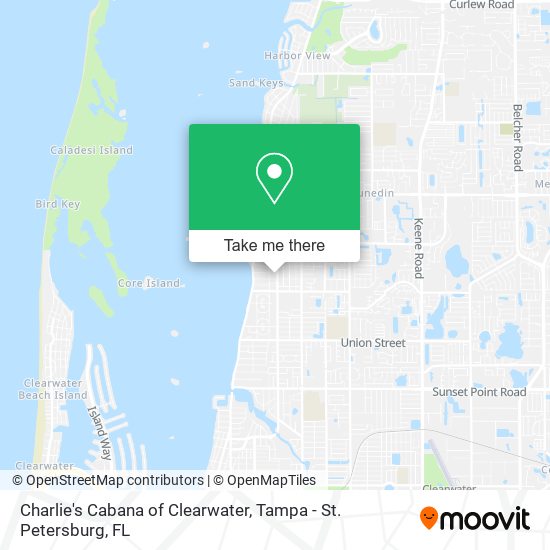 Mapa de Charlie's Cabana of Clearwater