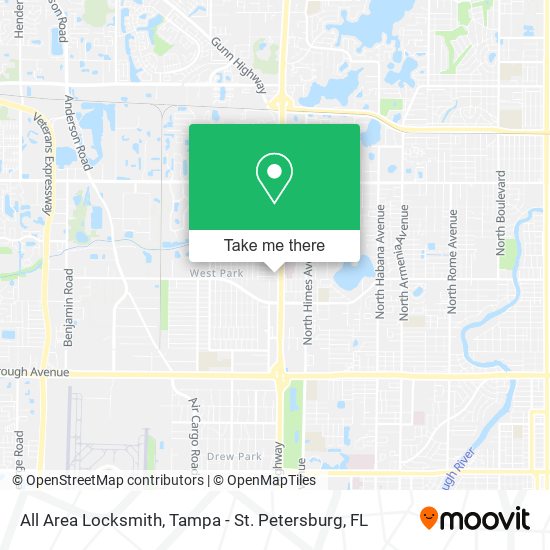 All Area Locksmith map